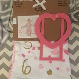 Baby milestone blanket.